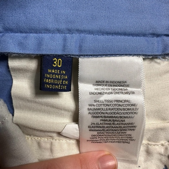 Polo Ralph Lauren Embroidered Fish Chino Shorts Blue Men’s Size 30 - Picture 4 of 6